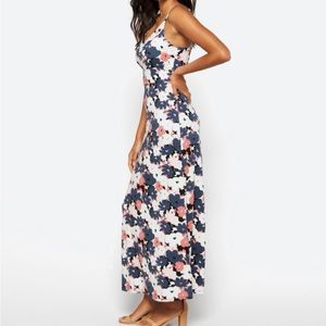 Navy floral Maxi